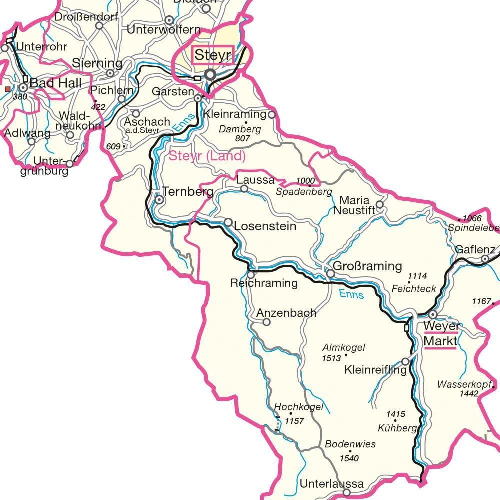 karta штайр, Austrija 