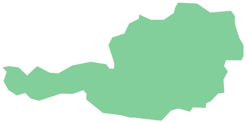 Austrija vektorska karta