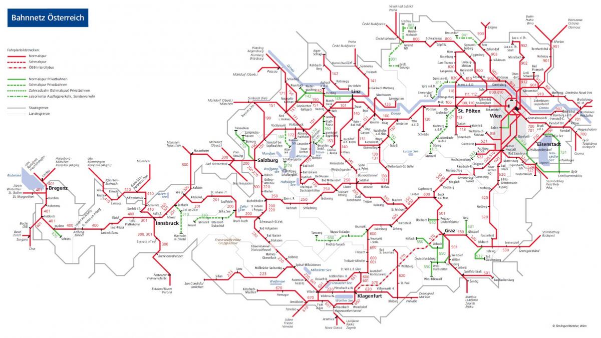 обб austrijske željezničke karti