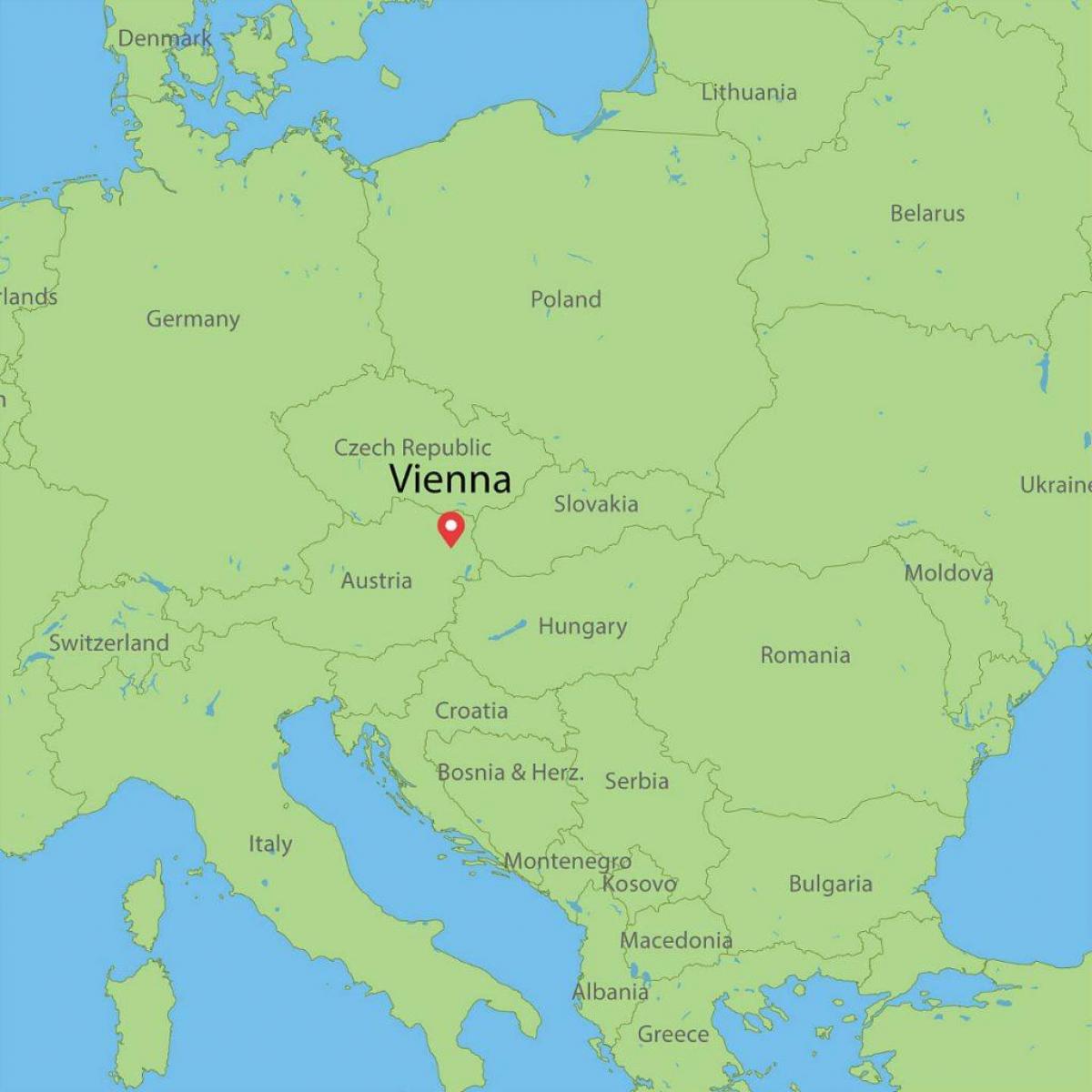 Beč Austrija karta svijeta