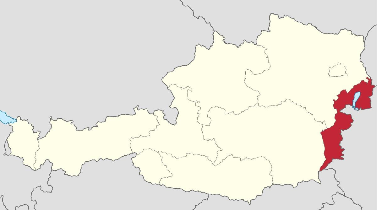 karta gradišće, Austrija