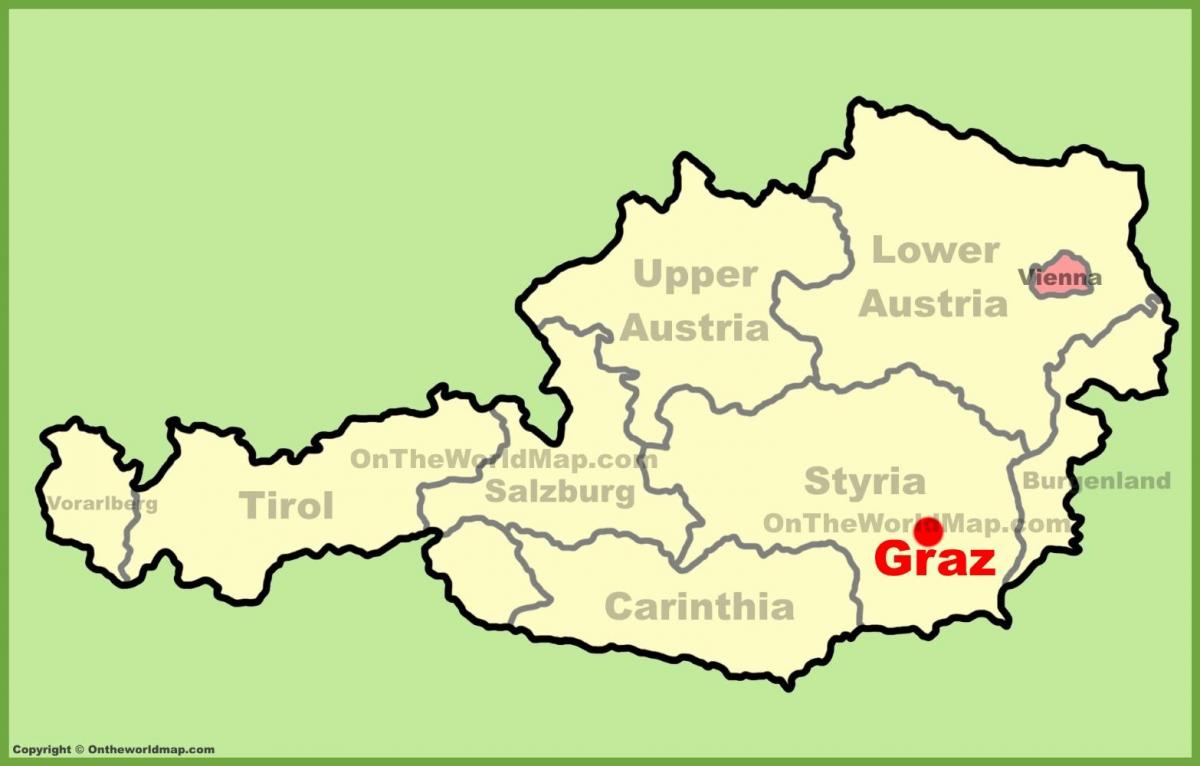 karta Graz Austrija