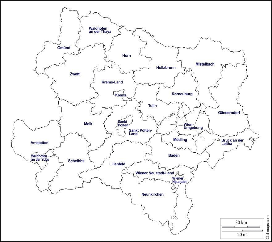 karta mödling Austrija