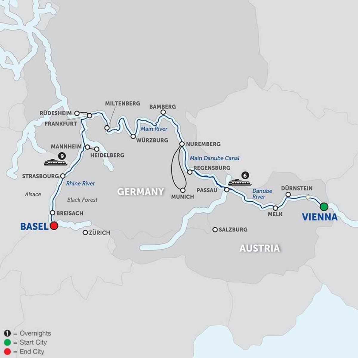 karta rijeke Austriji 