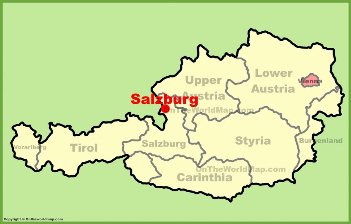 Austrija Salzburg karti