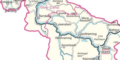 Karta штайр, Austrija 