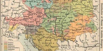 Austrija Mađarska karta 1900