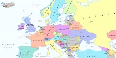 Na karti Europe u Austriji