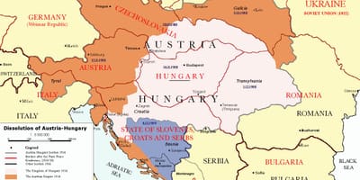 Austrija Mađarska karta 1900