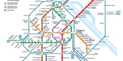 Austrija na karti metro