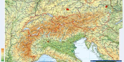 Topografski karta Austrije