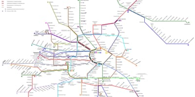 Beču u Austriji na karti metro