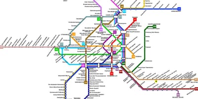Austrija karta podzemne željeznice 